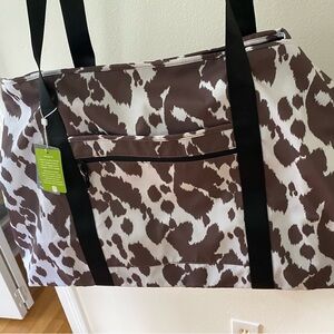 GoGo cow spot weekender bag